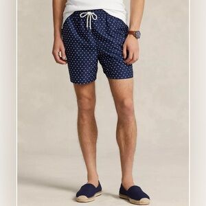 Polo Ralph Lauren Men’s Nautical Mesh-Lined Swimming Trunks